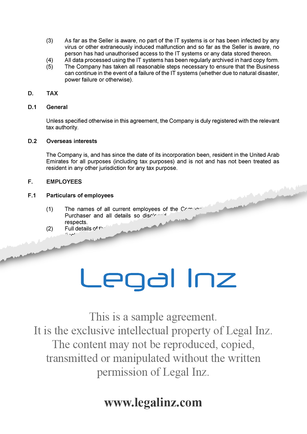 Share Purchase Agreement Sample 20